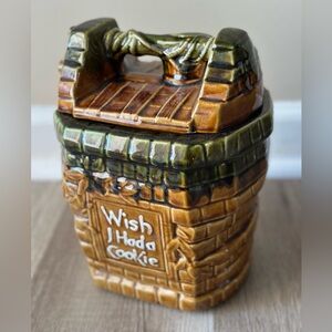Vintage McCoy USA Wish I had a cookie Cookie Jar with Lid